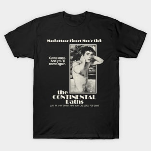 Vintage Retro Continental Baths T-Shirt
